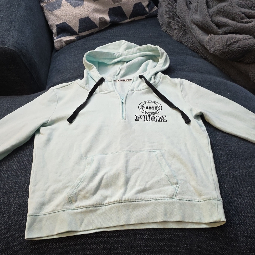PINK Victoria's Secret Light Blue Hoodie